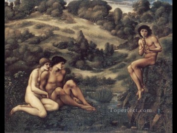 Edward Burne Jones Painting - El jardín del panprerrafaelita Sir Edward Burne Jones